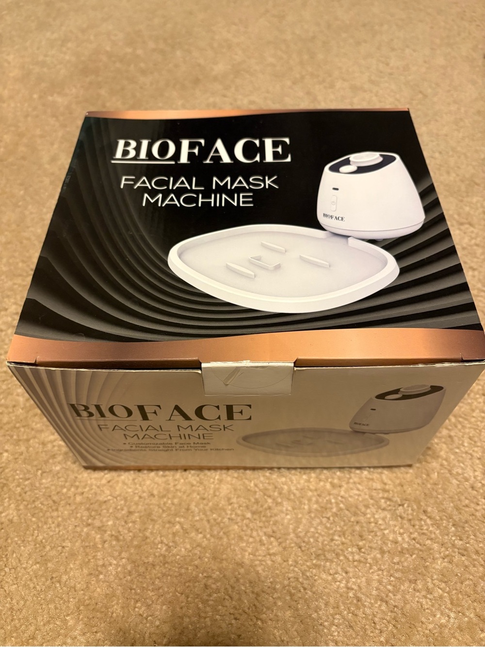 New In Box BioFace DIY Facial Mask Machine w Collagen Tablets
